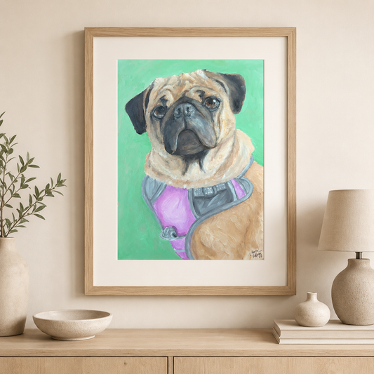Lilo: Pug Portrait - Fine Art Print