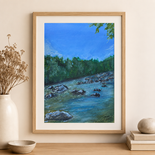 Blue Sky Over the Haw - Fine Art Print