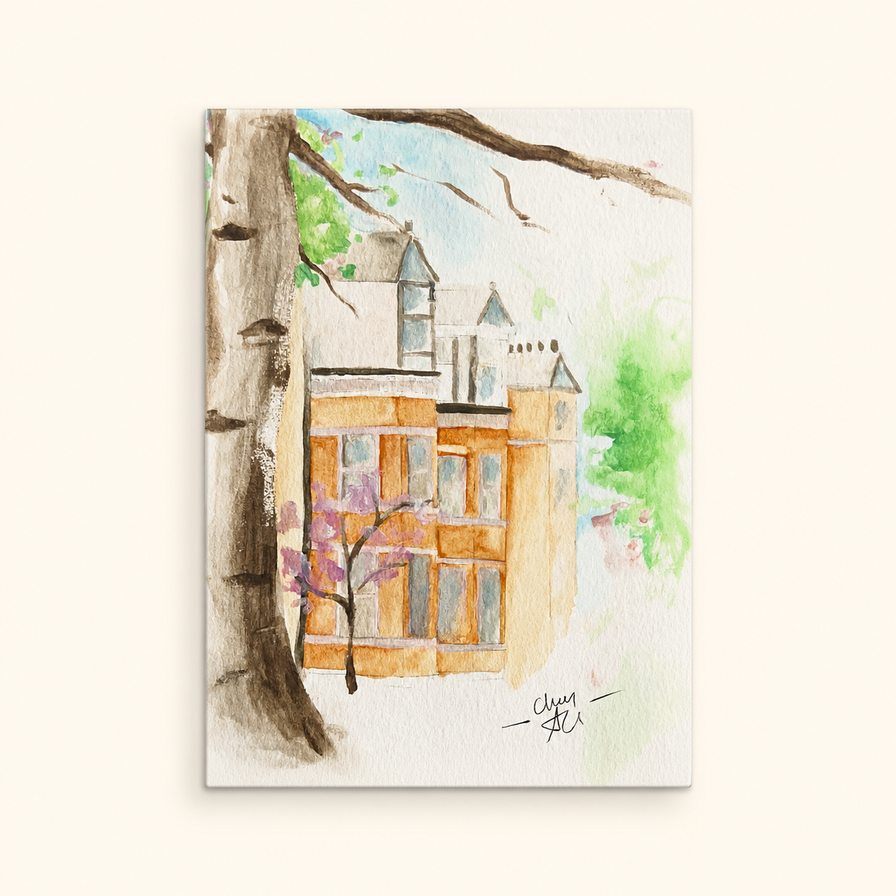 Boston Brownstones - Fine Art Print