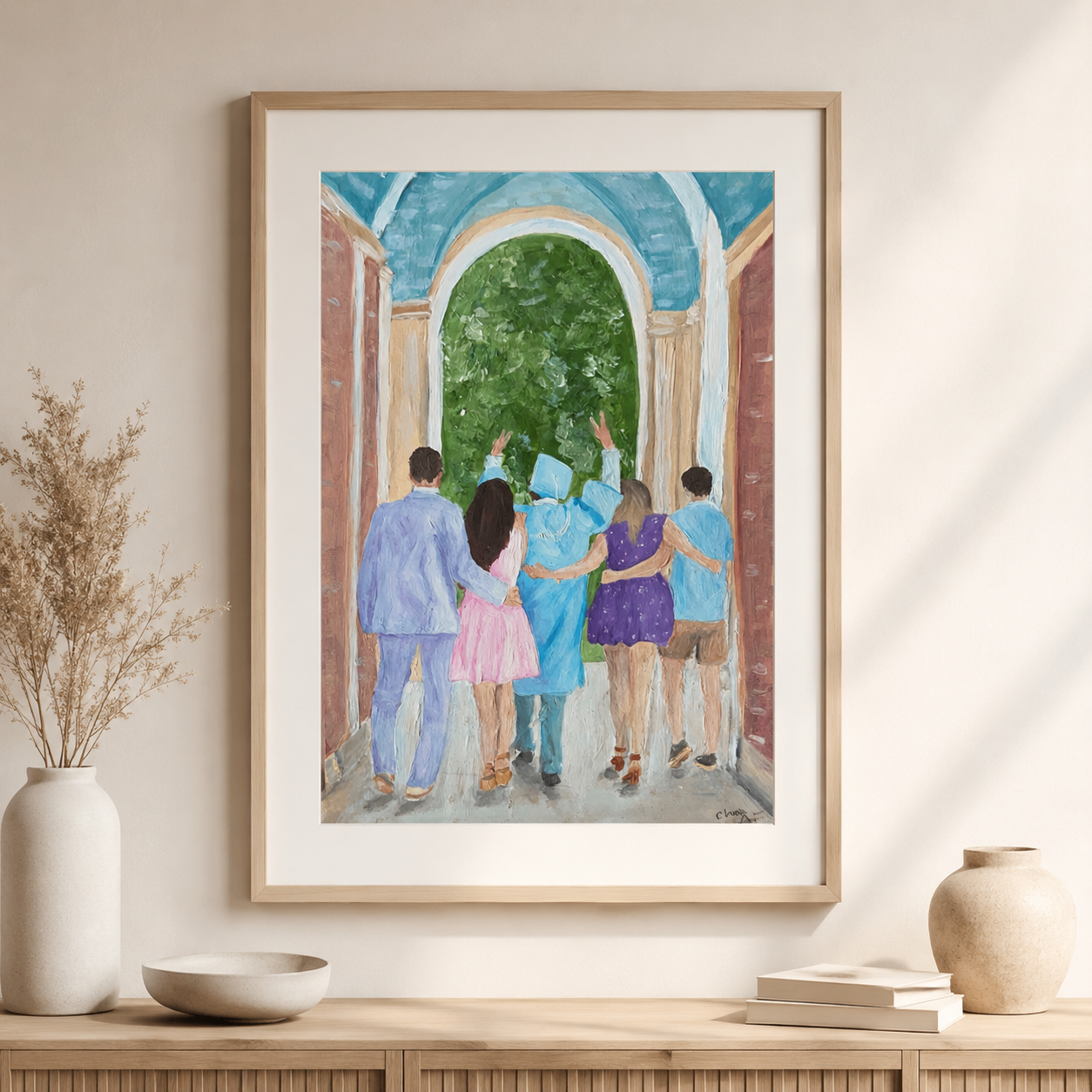 Carolina Graduation Walk - Fine Art Print