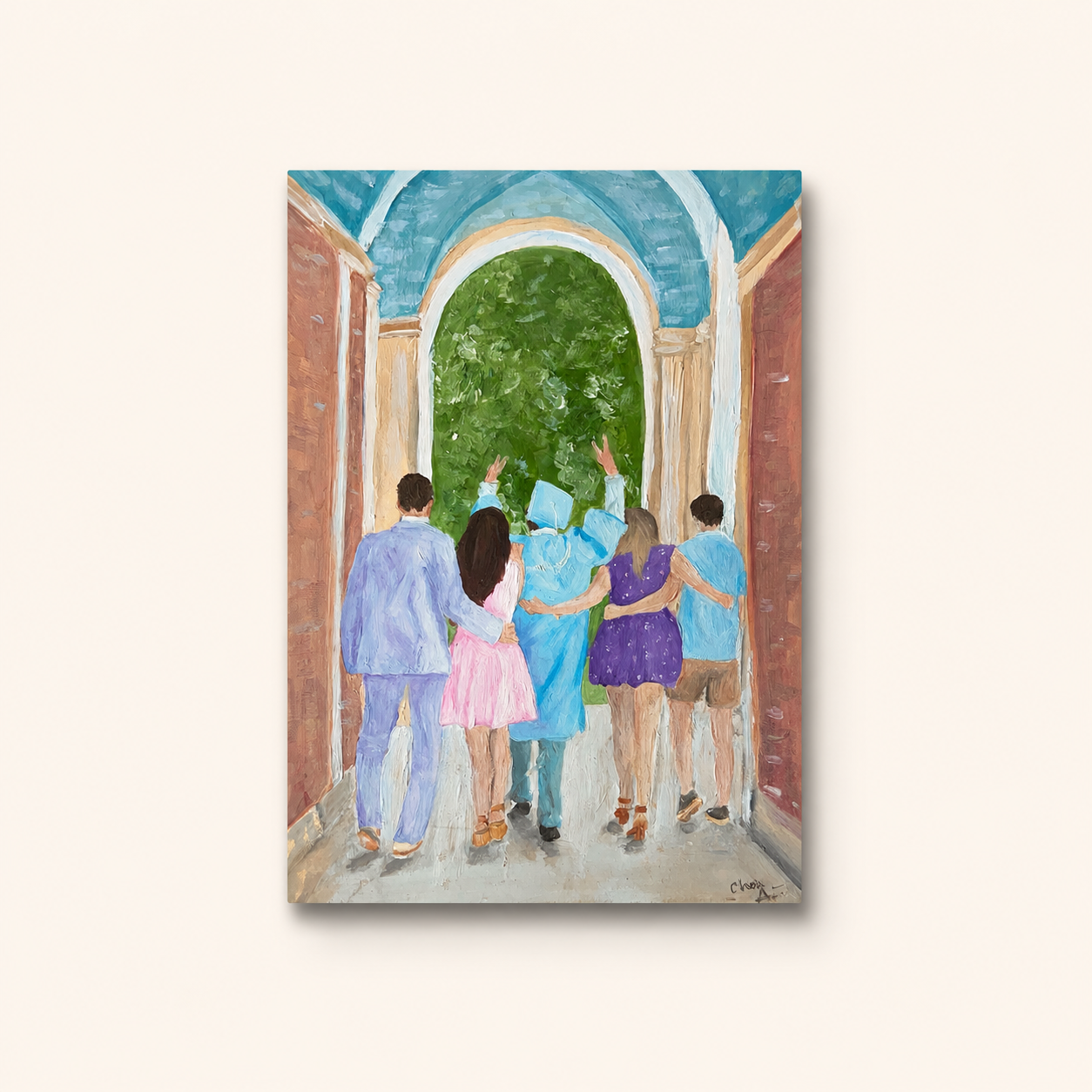 Carolina Graduation Walk - Fine Art Print