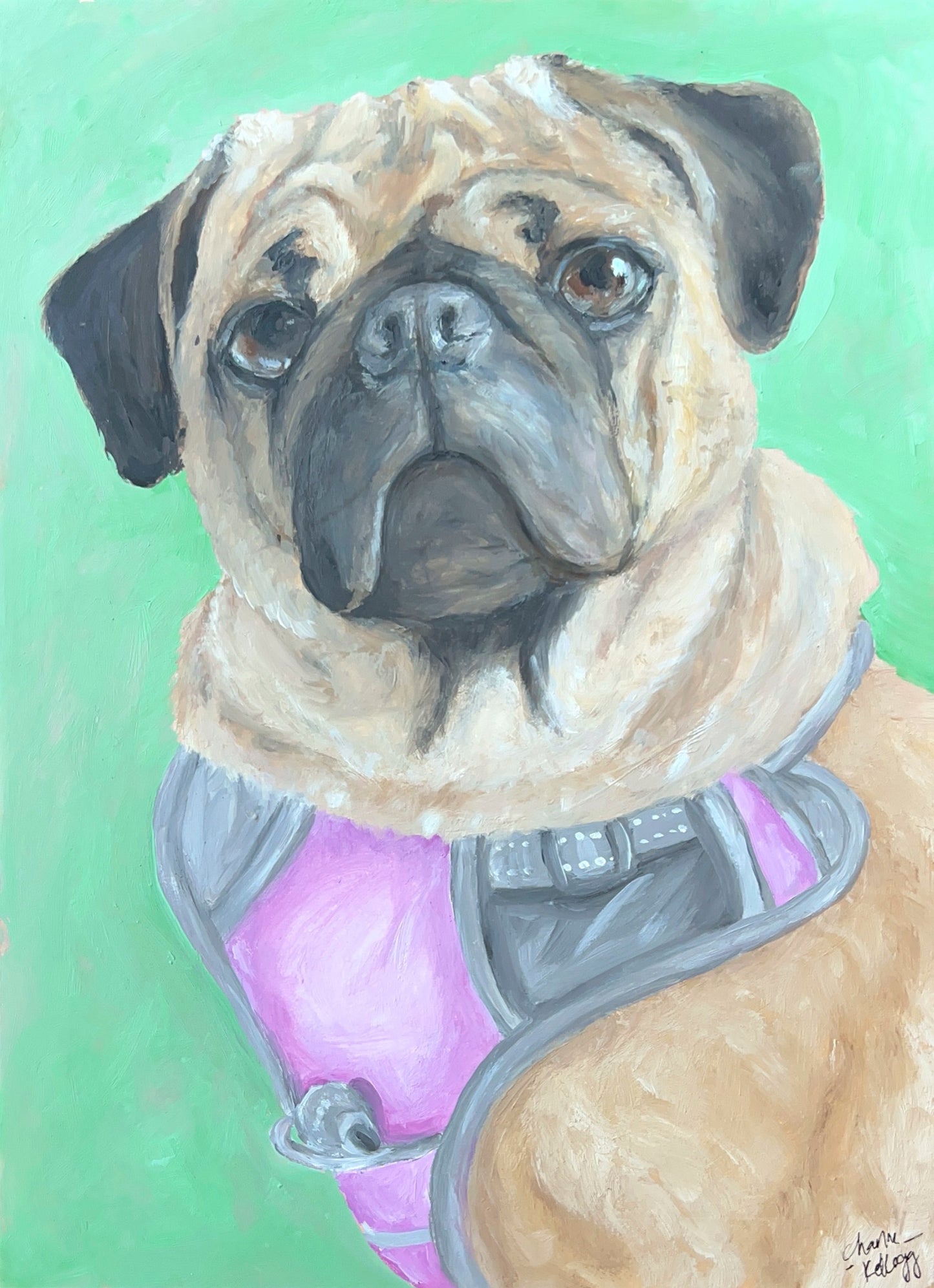 Lilo: Pug Portrait - Fine Art Print