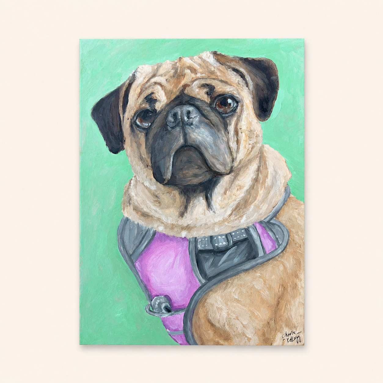 Lilo: Pug Portrait - Fine Art Print