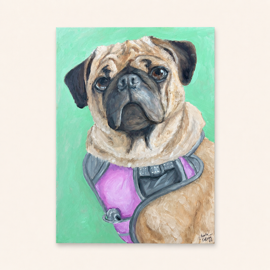 Lilo: Pug Portrait - Fine Art Print