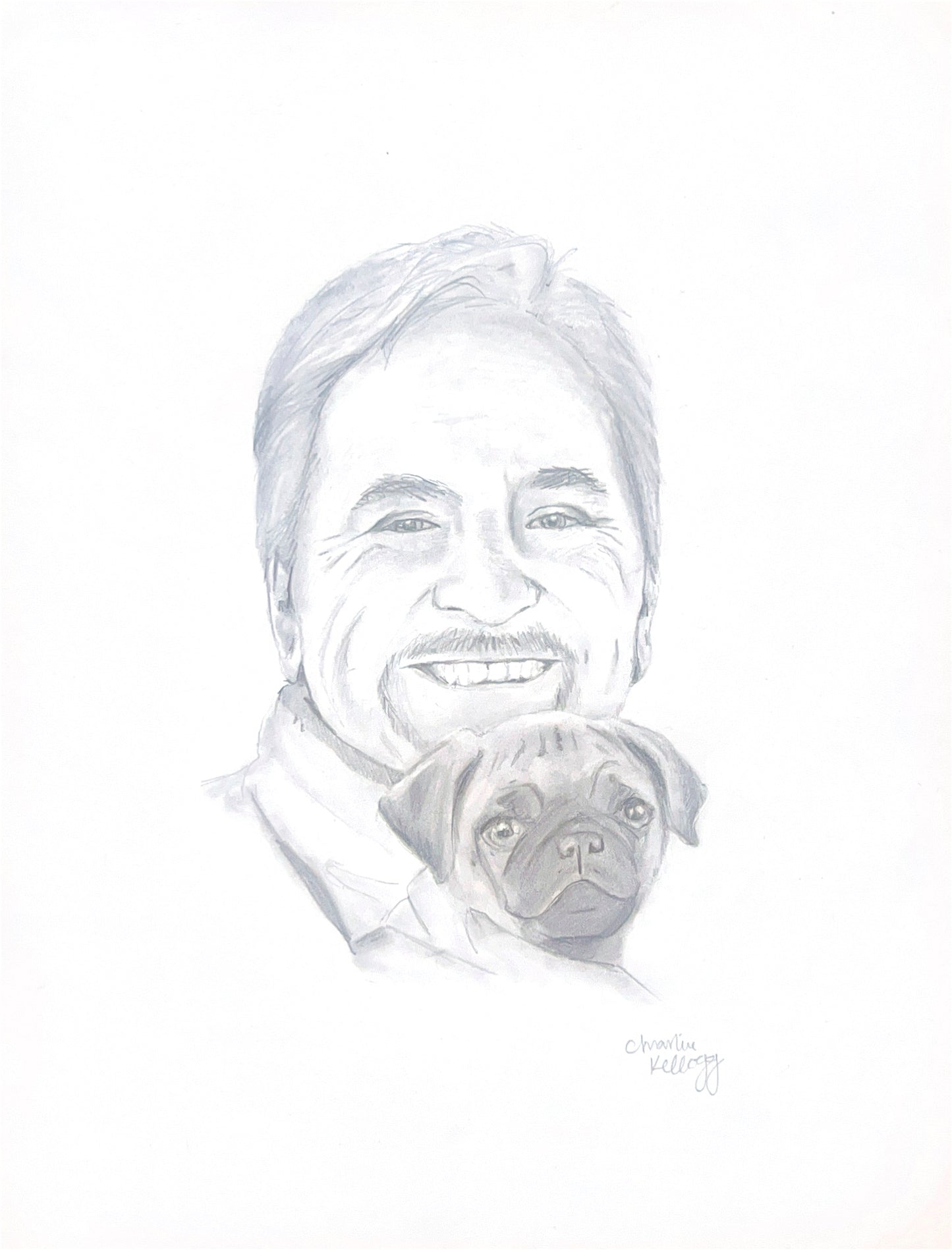 Man’s Best Friend - Graphite Sketch Print